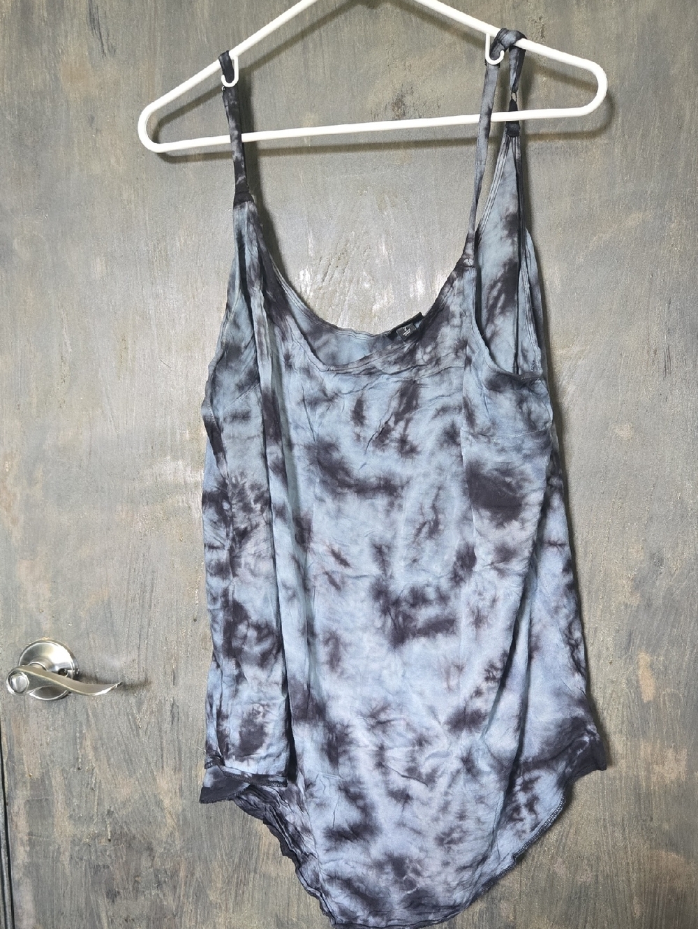torrid Blue & Black Tie-Dye Camisole with Adjustable Straps